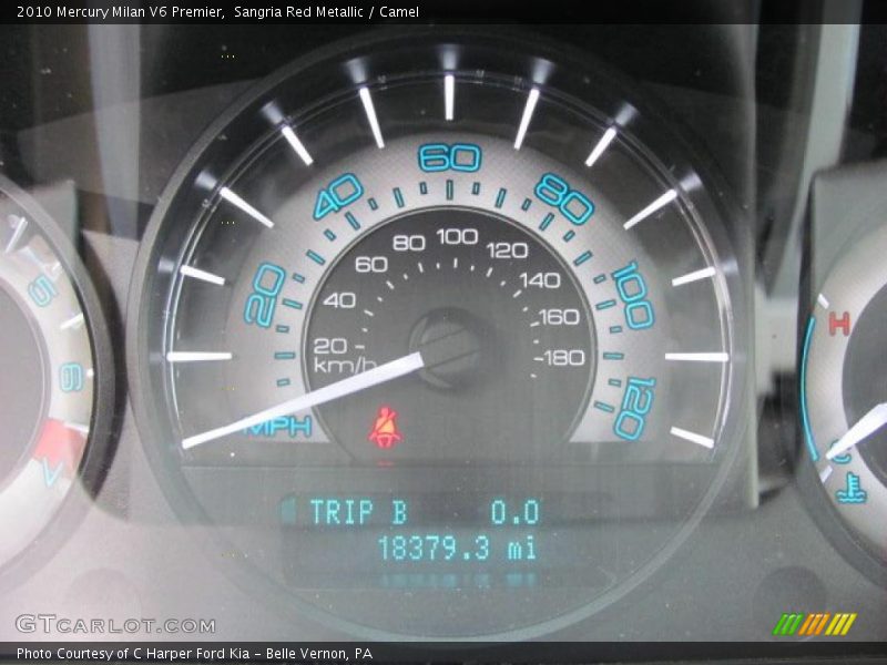 Sangria Red Metallic / Camel 2010 Mercury Milan V6 Premier