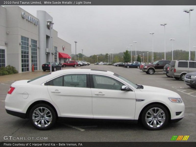 White Suede Metallic / Light Stone 2010 Ford Taurus Limited