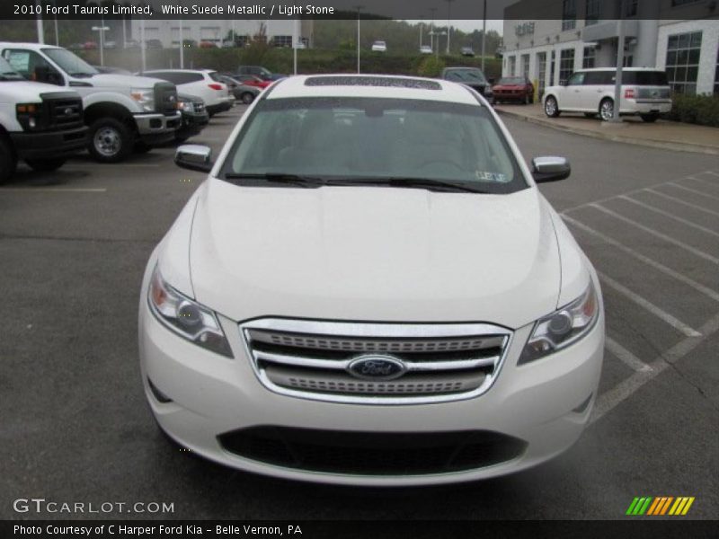 White Suede Metallic / Light Stone 2010 Ford Taurus Limited