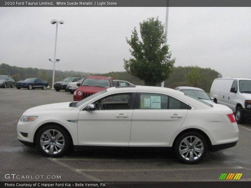 White Suede Metallic / Light Stone 2010 Ford Taurus Limited