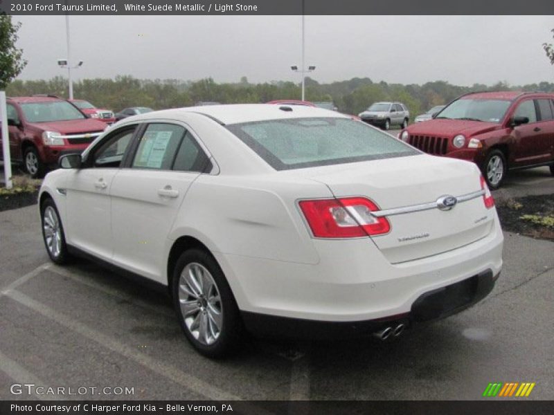White Suede Metallic / Light Stone 2010 Ford Taurus Limited