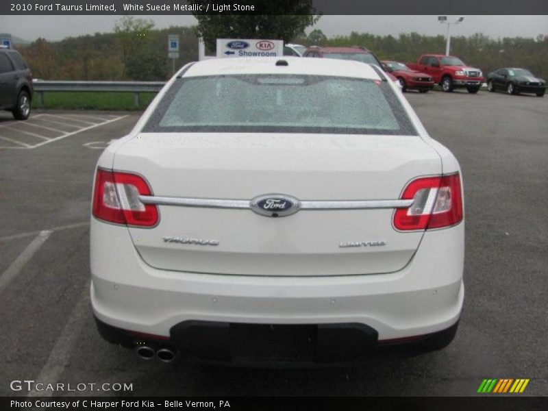 White Suede Metallic / Light Stone 2010 Ford Taurus Limited
