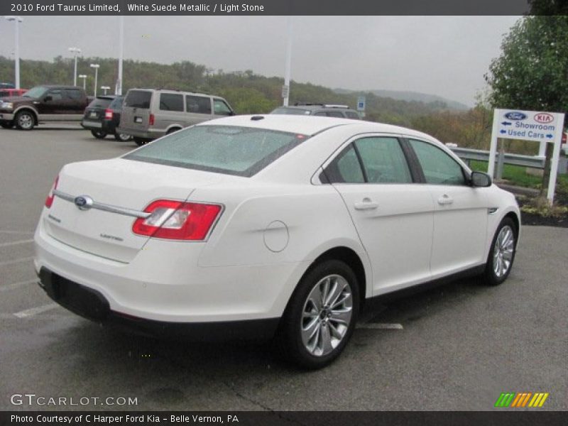 White Suede Metallic / Light Stone 2010 Ford Taurus Limited