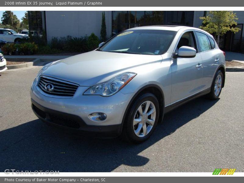 Liquid Platinum / Graphite 2008 Infiniti EX 35 Journey
