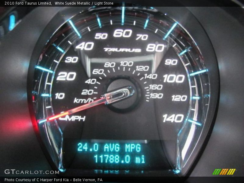 White Suede Metallic / Light Stone 2010 Ford Taurus Limited
