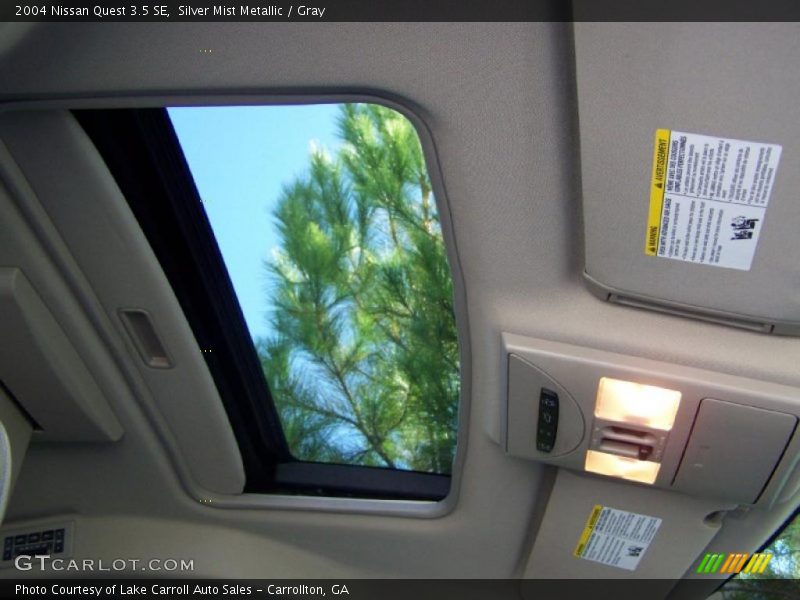 Sunroof of 2004 Quest 3.5 SE