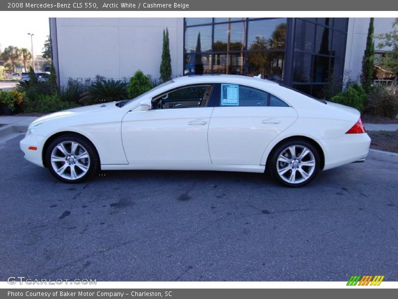 Arctic White / Cashmere Beige 2008 Mercedes-Benz CLS 550