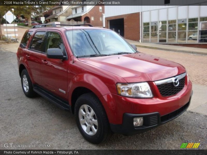 Redfire Metallic / Charcoal Black 2008 Mazda Tribute s Grand Touring 4WD