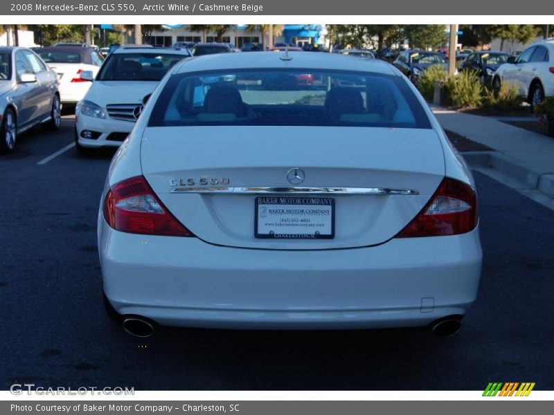 Arctic White / Cashmere Beige 2008 Mercedes-Benz CLS 550