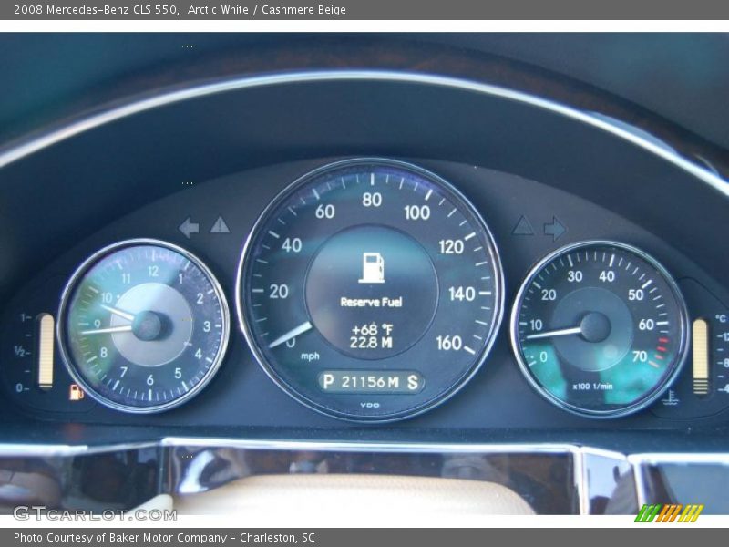 Arctic White / Cashmere Beige 2008 Mercedes-Benz CLS 550