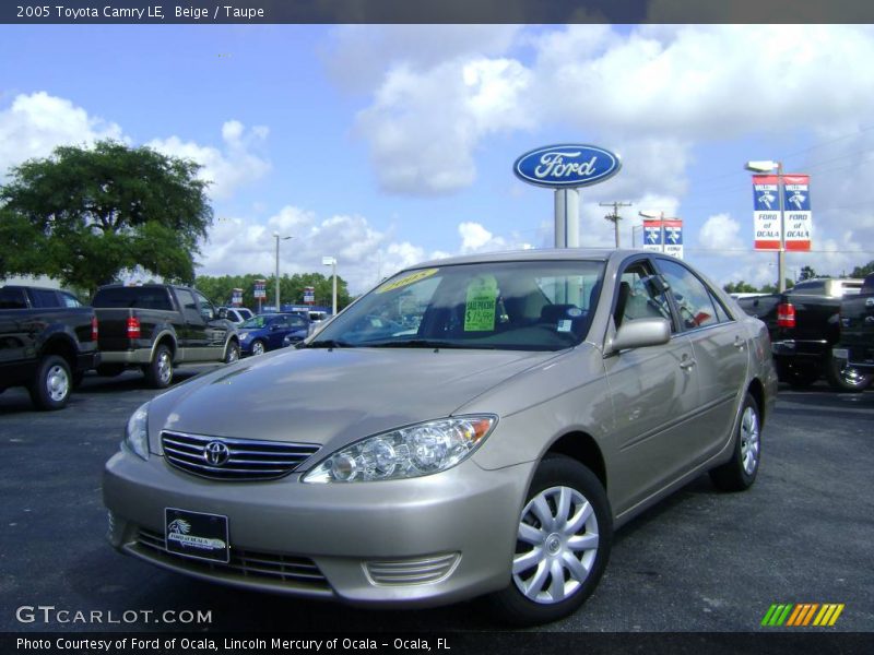 Beige / Taupe 2005 Toyota Camry LE