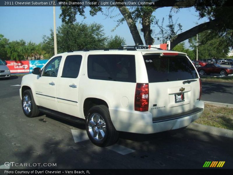 White Diamond Tricoat / Light Cashmere/Dark Cashmere 2011 Chevrolet Suburban LTZ