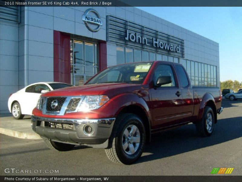 Red Brick / Beige 2010 Nissan Frontier SE V6 King Cab 4x4