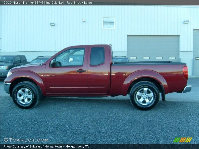 Red Brick / Beige 2010 Nissan Frontier SE V6 King Cab 4x4