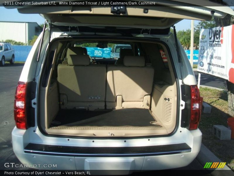 White Diamond Tricoat / Light Cashmere/Dark Cashmere 2011 Chevrolet Suburban LTZ