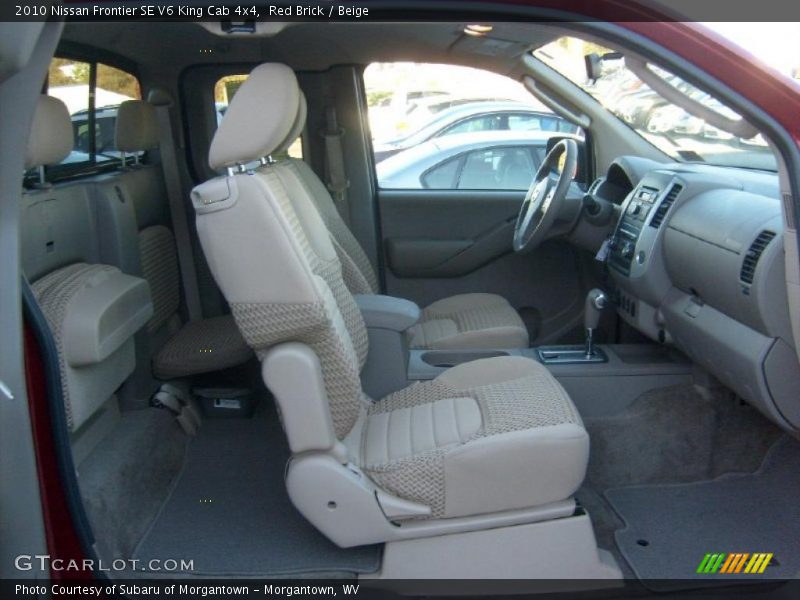  2010 Frontier SE V6 King Cab 4x4 Beige Interior