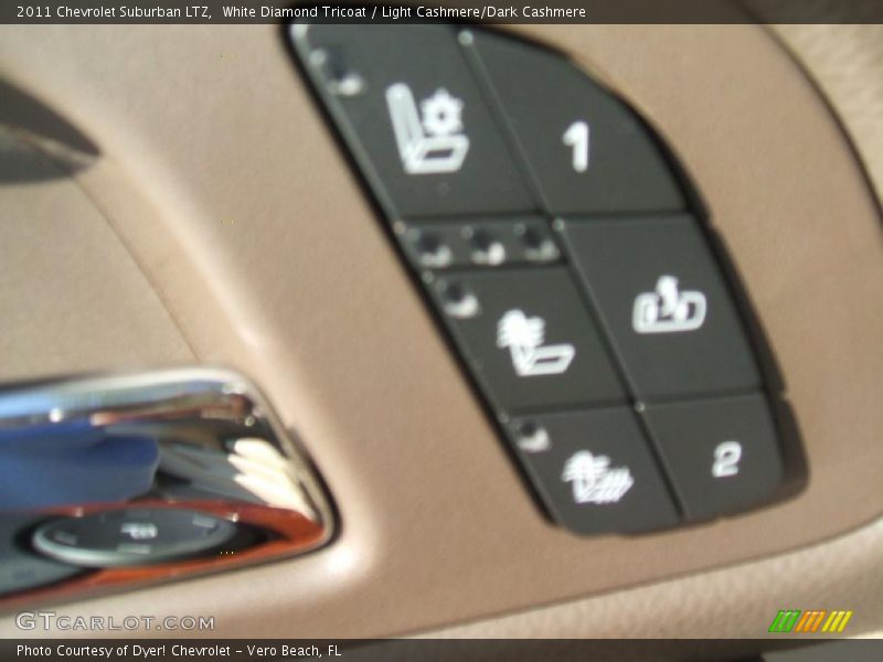 White Diamond Tricoat / Light Cashmere/Dark Cashmere 2011 Chevrolet Suburban LTZ