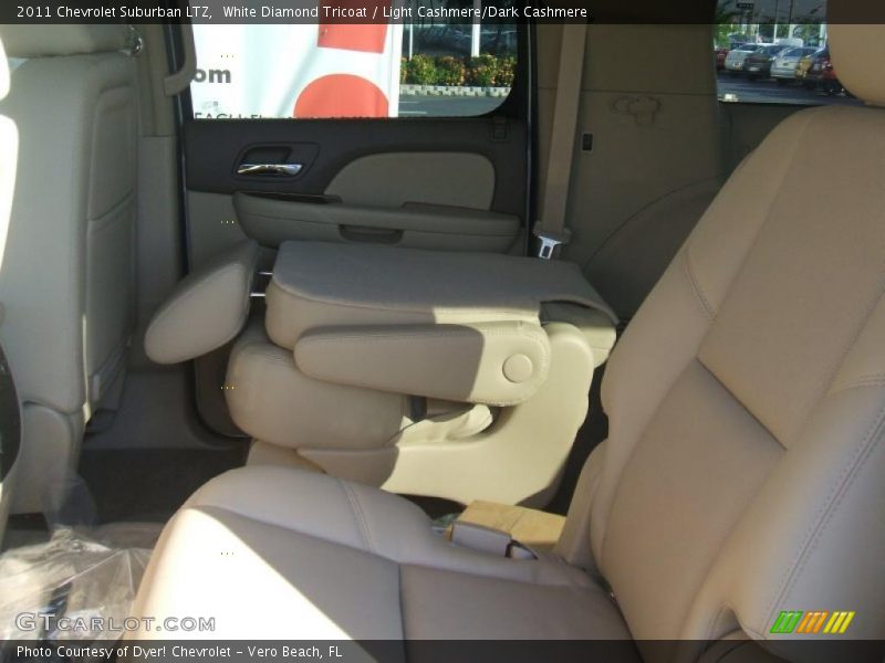 White Diamond Tricoat / Light Cashmere/Dark Cashmere 2011 Chevrolet Suburban LTZ