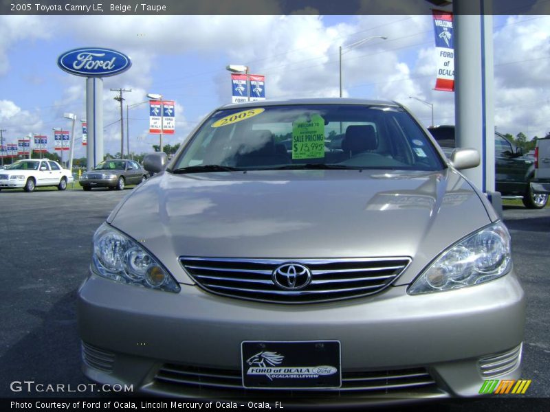 Beige / Taupe 2005 Toyota Camry LE