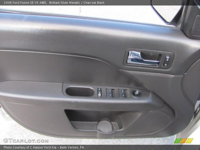 Brilliant Silver Metallic / Charcoal Black 2008 Ford Fusion SE V6 AWD