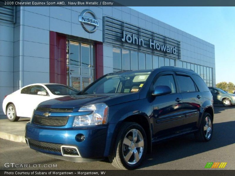Navy Blue Metallic / Ebony 2008 Chevrolet Equinox Sport AWD