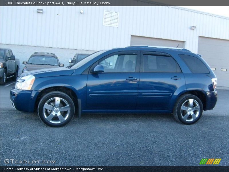 Navy Blue Metallic / Ebony 2008 Chevrolet Equinox Sport AWD