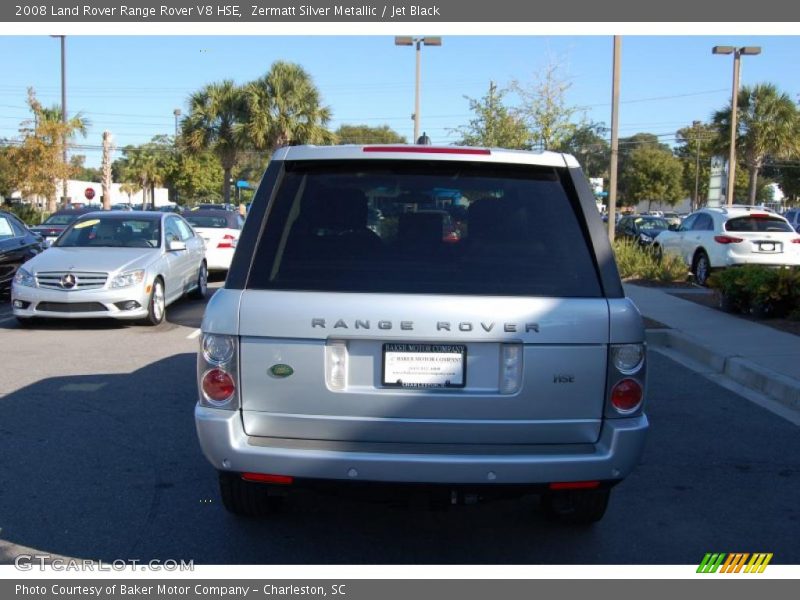 Zermatt Silver Metallic / Jet Black 2008 Land Rover Range Rover V8 HSE