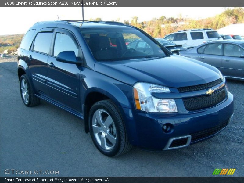 Navy Blue Metallic / Ebony 2008 Chevrolet Equinox Sport AWD