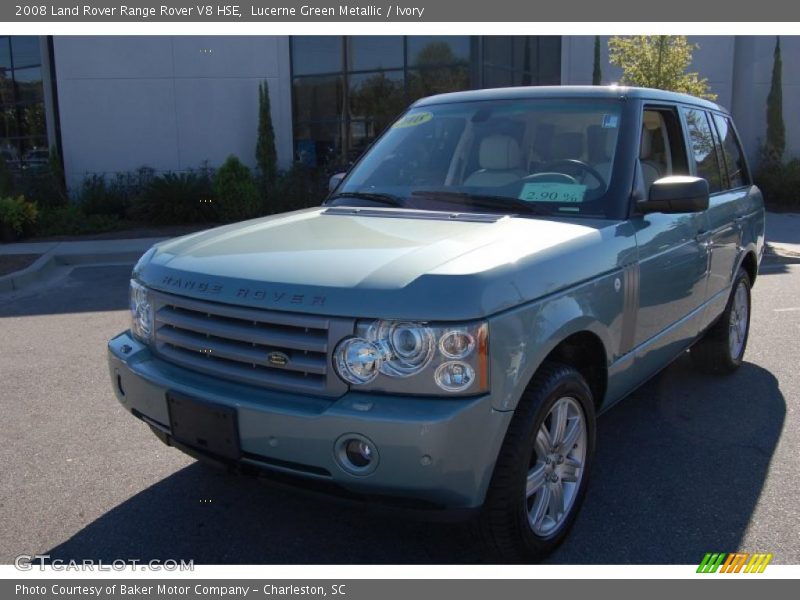 Lucerne Green Metallic / Ivory 2008 Land Rover Range Rover V8 HSE