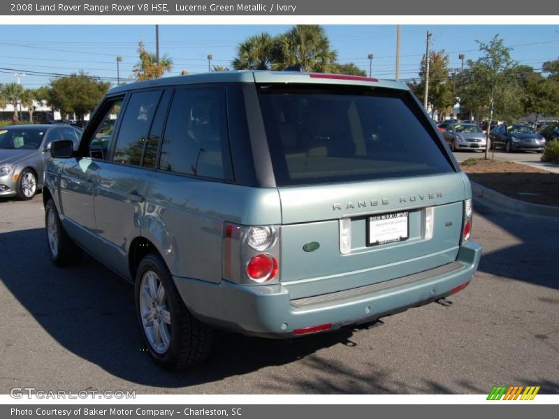 Lucerne Green Metallic / Ivory 2008 Land Rover Range Rover V8 HSE
