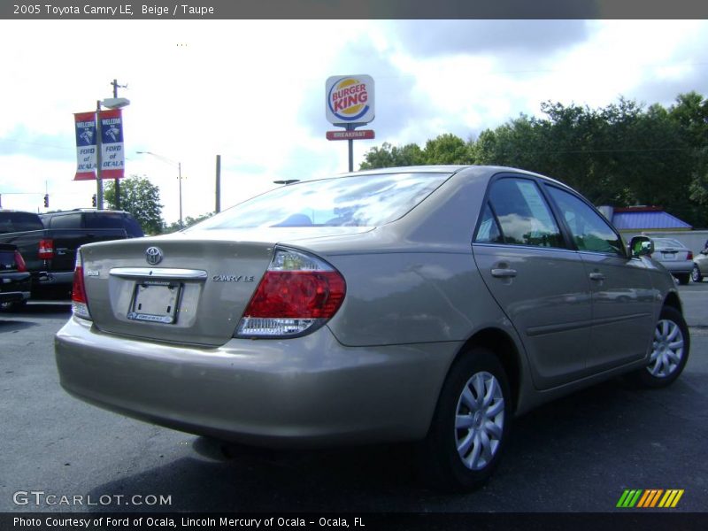 Beige / Taupe 2005 Toyota Camry LE