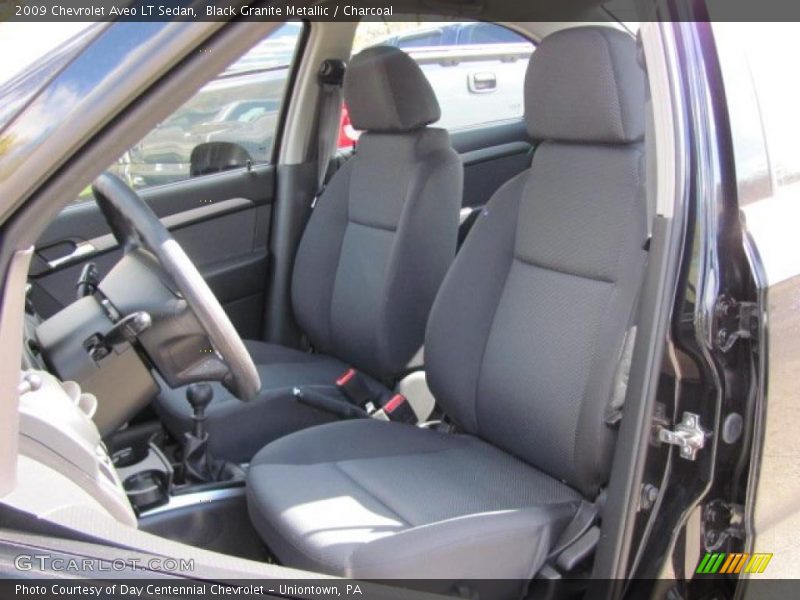 Black Granite Metallic / Charcoal 2009 Chevrolet Aveo LT Sedan