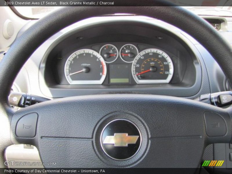 Black Granite Metallic / Charcoal 2009 Chevrolet Aveo LT Sedan