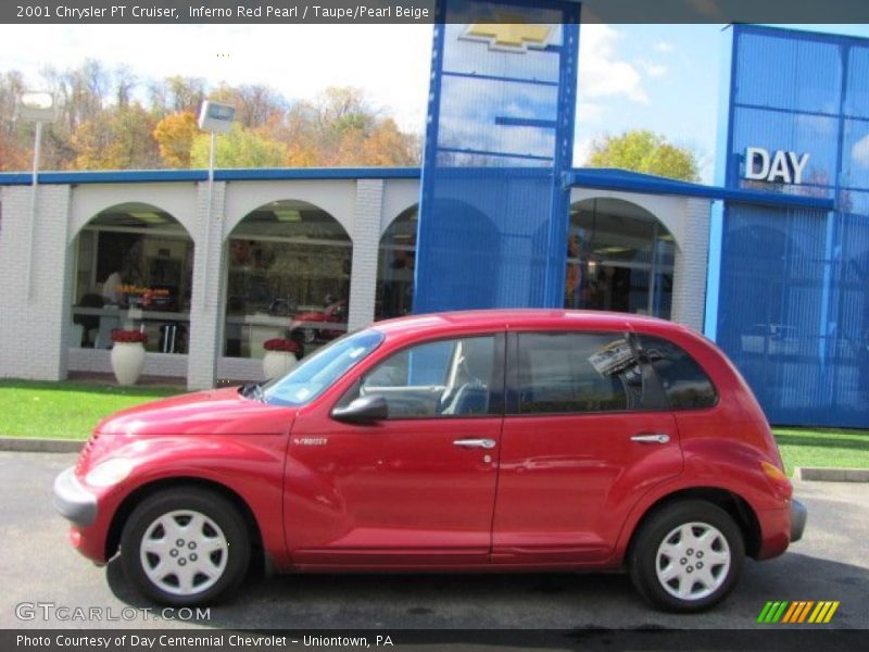Inferno Red Pearl / Taupe/Pearl Beige 2001 Chrysler PT Cruiser