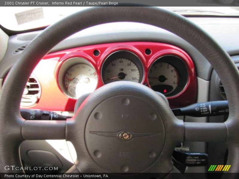 Inferno Red Pearl / Taupe/Pearl Beige 2001 Chrysler PT Cruiser