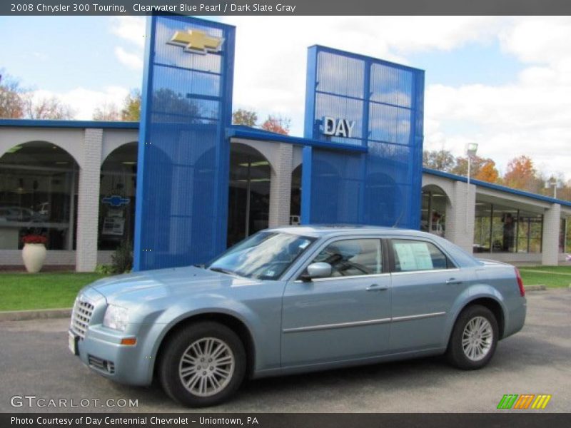 Clearwater Blue Pearl / Dark Slate Gray 2008 Chrysler 300 Touring