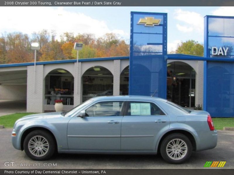 Clearwater Blue Pearl / Dark Slate Gray 2008 Chrysler 300 Touring