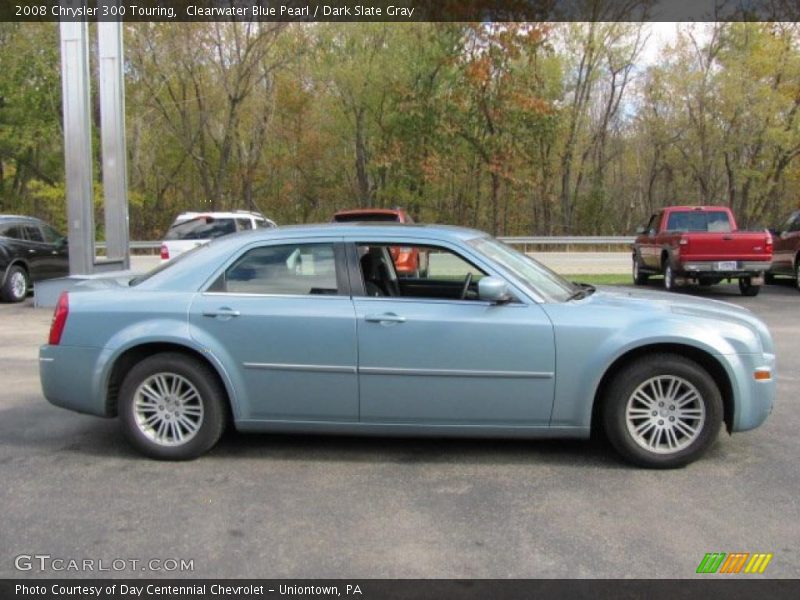 Clearwater Blue Pearl / Dark Slate Gray 2008 Chrysler 300 Touring