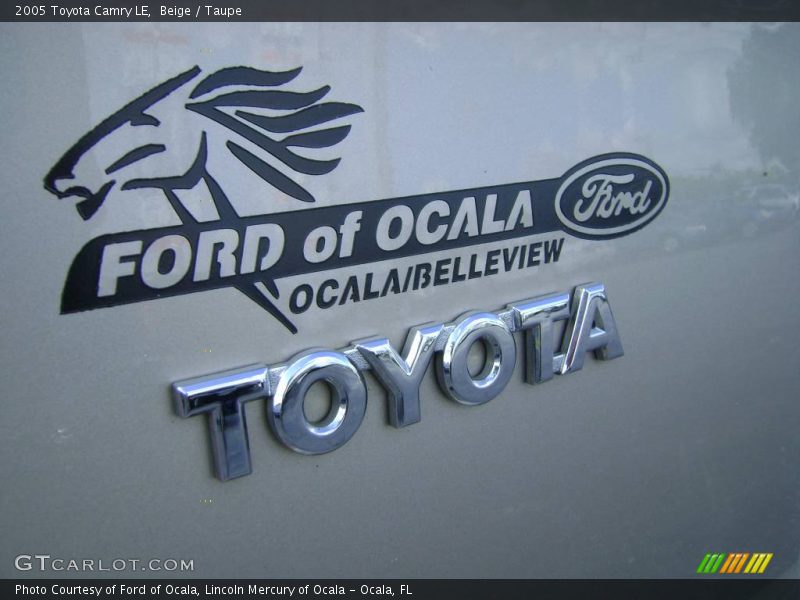 Beige / Taupe 2005 Toyota Camry LE