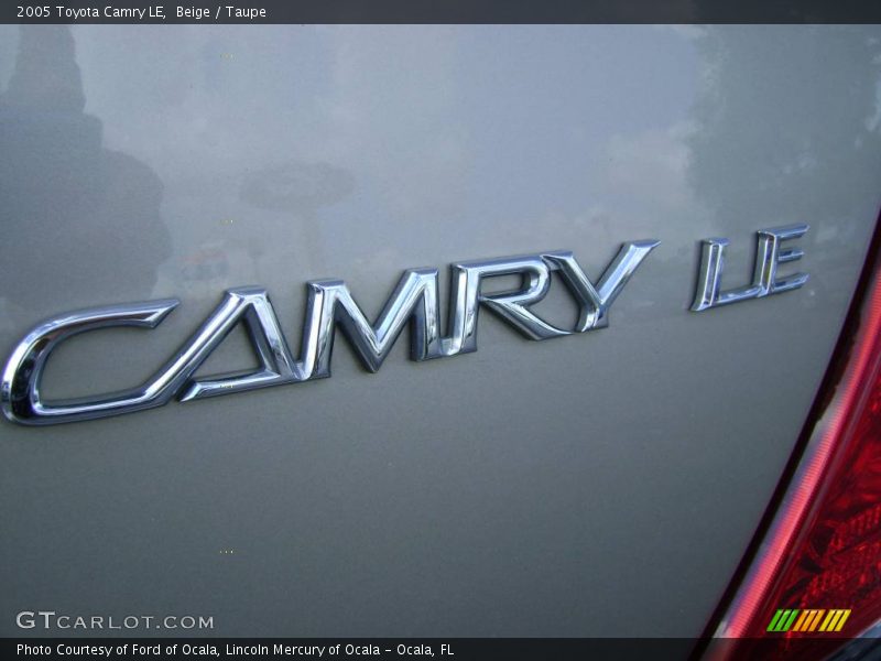 Beige / Taupe 2005 Toyota Camry LE