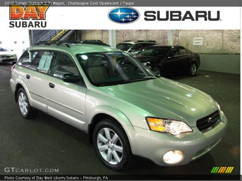 Champagne Gold Opalescent / Taupe 2006 Subaru Outback 2.5i Wagon