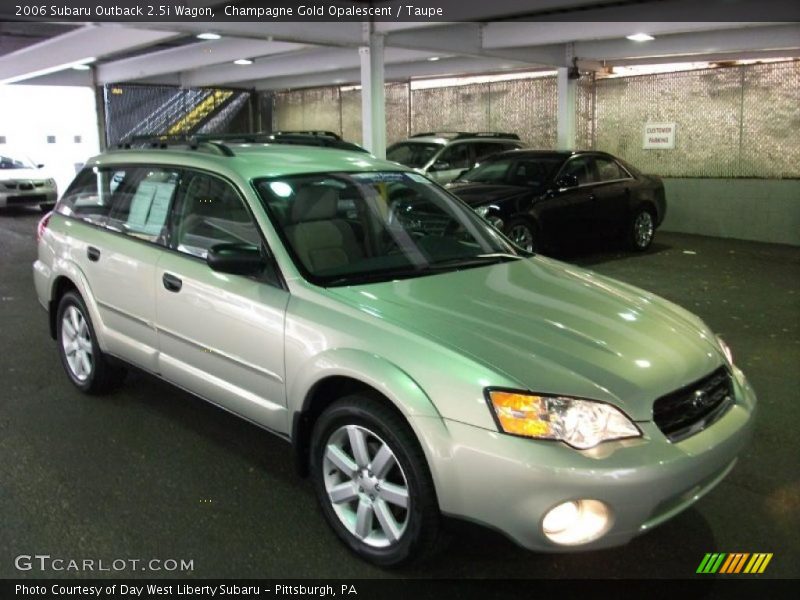Champagne Gold Opalescent / Taupe 2006 Subaru Outback 2.5i Wagon