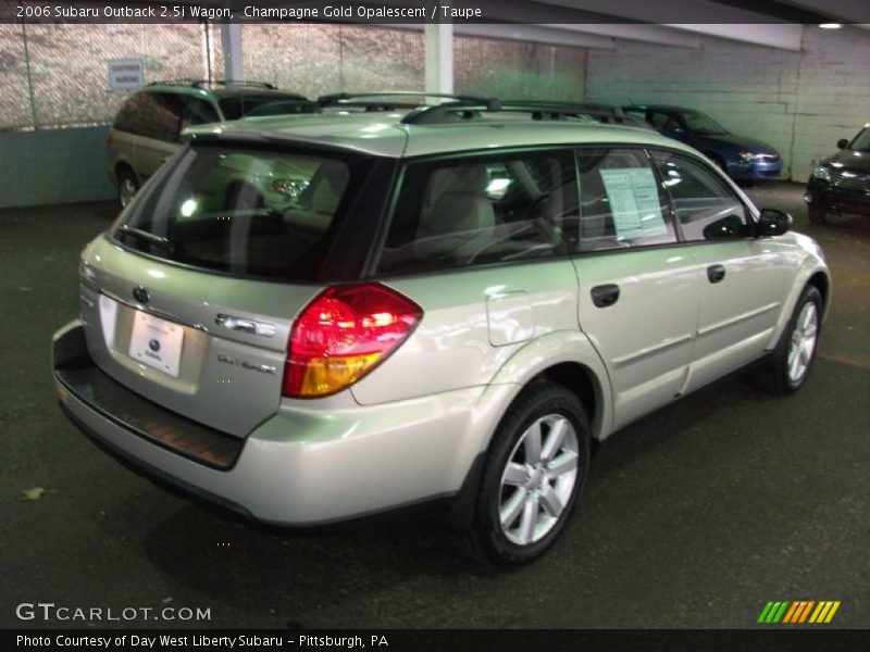 Champagne Gold Opalescent / Taupe 2006 Subaru Outback 2.5i Wagon