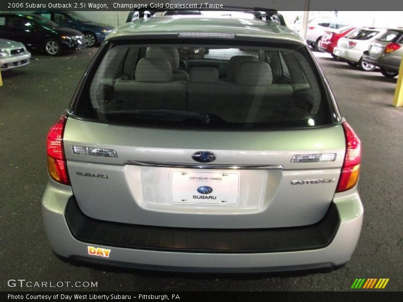 Champagne Gold Opalescent / Taupe 2006 Subaru Outback 2.5i Wagon