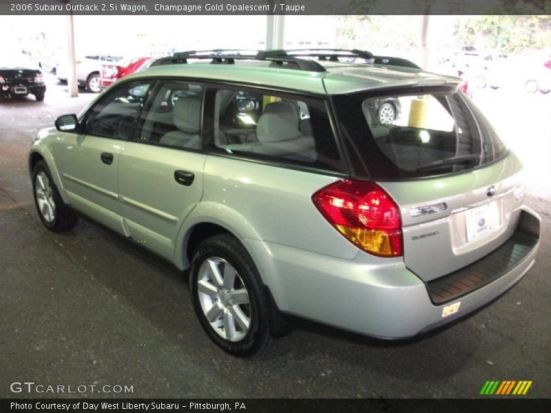 Champagne Gold Opalescent / Taupe 2006 Subaru Outback 2.5i Wagon