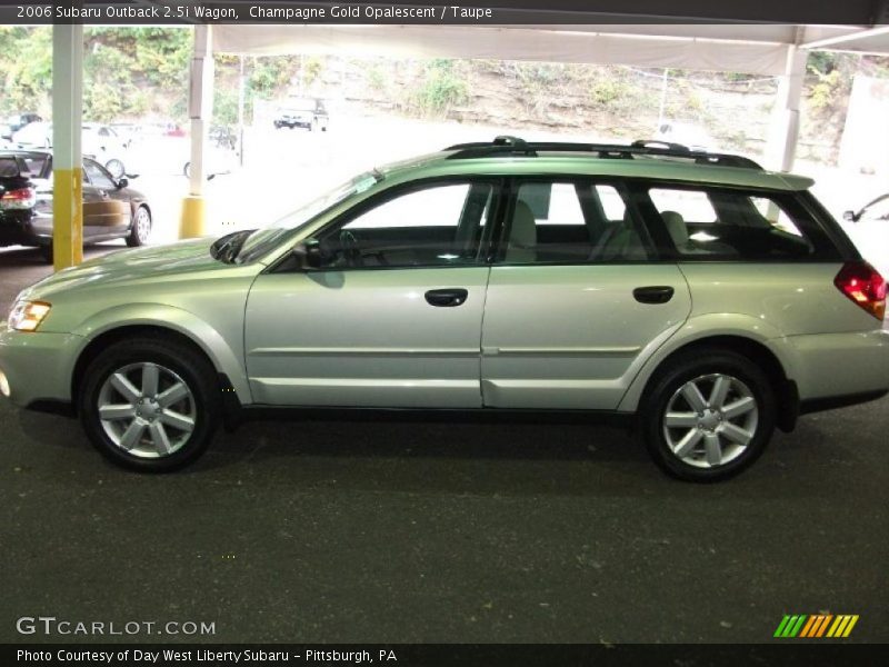 Champagne Gold Opalescent / Taupe 2006 Subaru Outback 2.5i Wagon