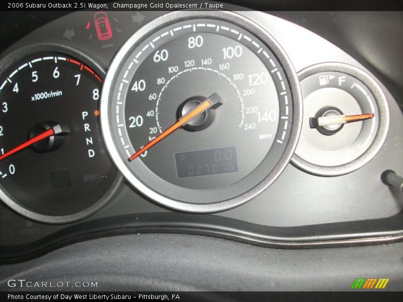 Champagne Gold Opalescent / Taupe 2006 Subaru Outback 2.5i Wagon