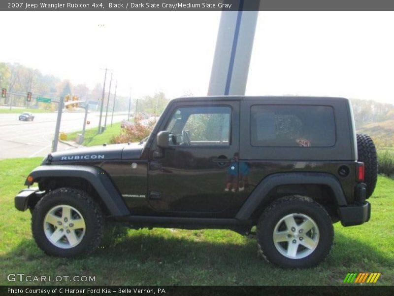 Black / Dark Slate Gray/Medium Slate Gray 2007 Jeep Wrangler Rubicon 4x4