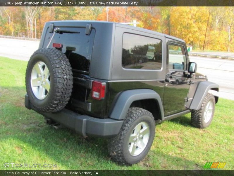 Black / Dark Slate Gray/Medium Slate Gray 2007 Jeep Wrangler Rubicon 4x4