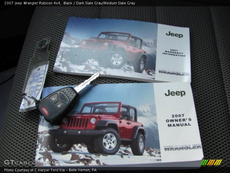 Black / Dark Slate Gray/Medium Slate Gray 2007 Jeep Wrangler Rubicon 4x4